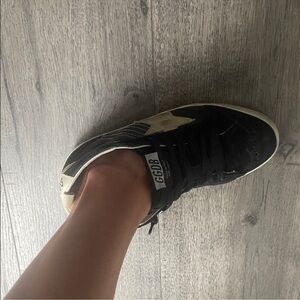 Golden Goose Black and Cream Women's Sneakers